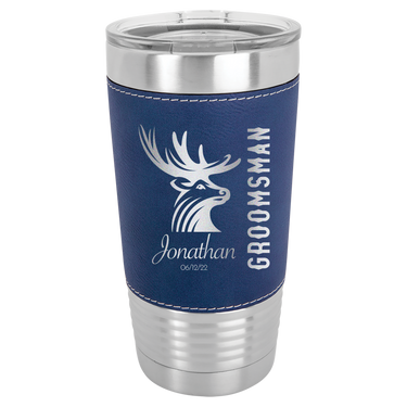 Custom Leatherette Groomsmen Tumbler